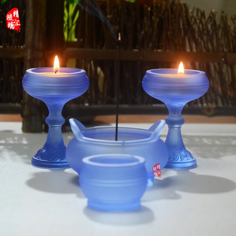 Zen Candle Supplies - Conjunto de Altar Budista em Cerâmica