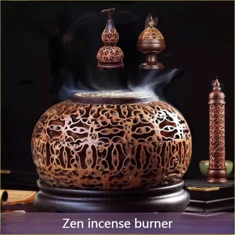 Zen Candle Supplies - Queimador de Incenso de Madeira Oco