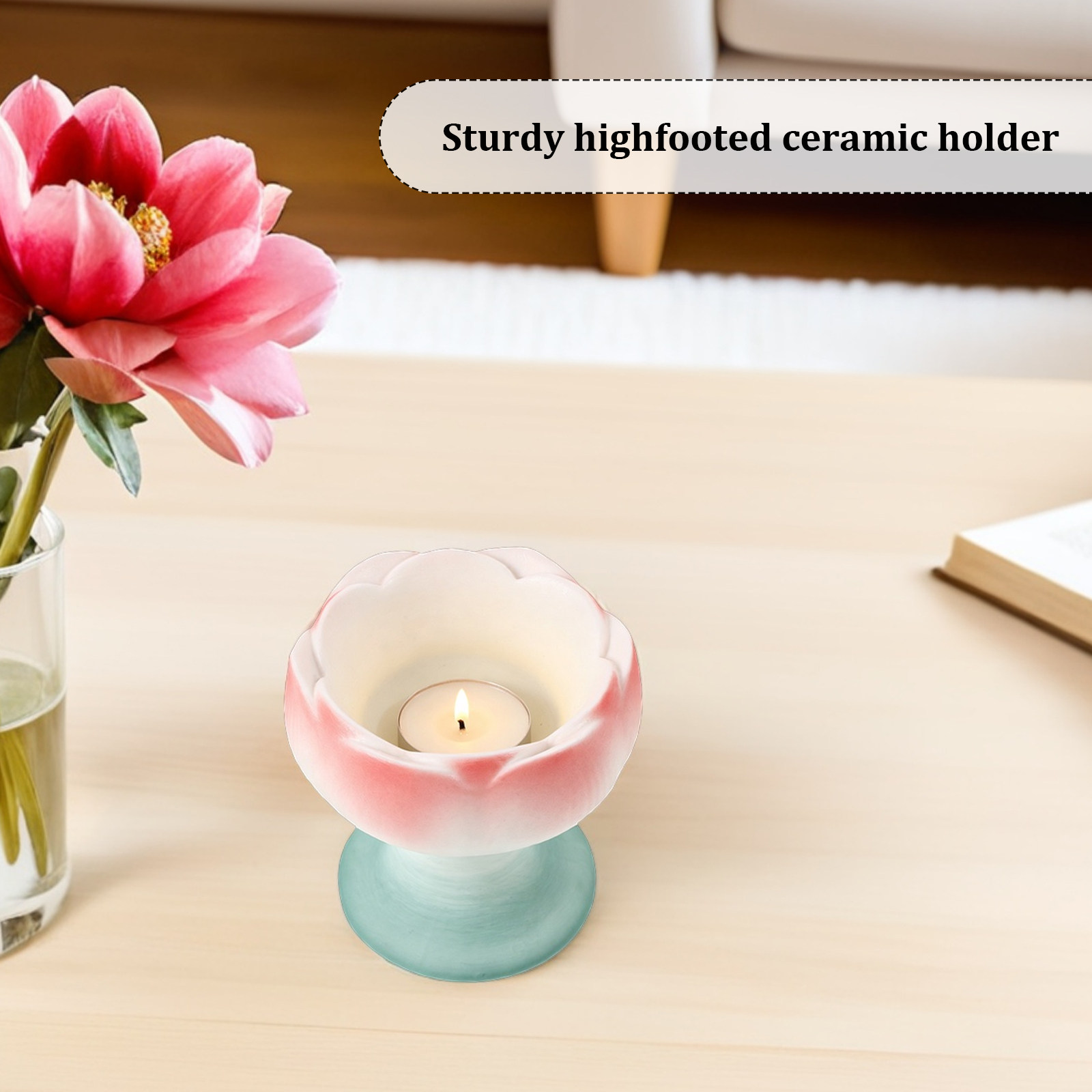 Porta-luzes de Lótus em Cerâmi - Zen Candle Supplies avaliação e preço